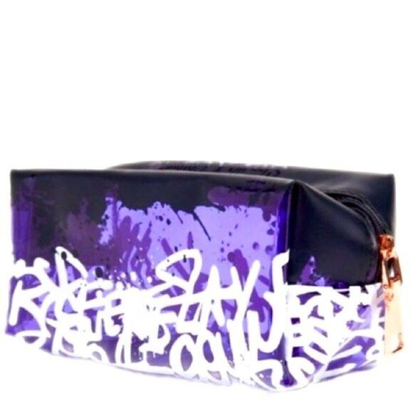 Colourpop x Shayla Makeup Bag Limited Edition purple zip mini tote cosmetic Case - Picture 10 of 12